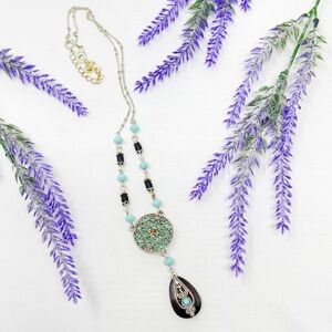 Nancy & Rise of New York Bohemian Dream Catcher Statement Necklace Vintage